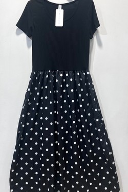 Robe à Pois Chic-ROUGE
