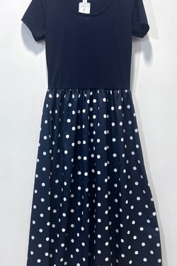 Robe à Pois Chic-ROUGE