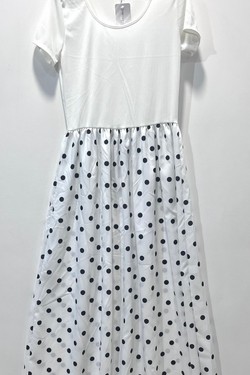 Robe à Pois Chic-ROUGE