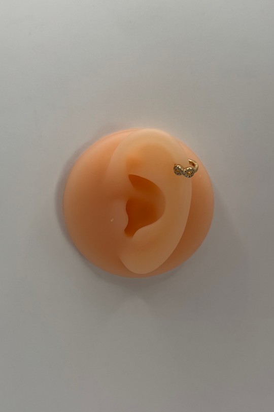 Piercing hélix 7-DORÉ