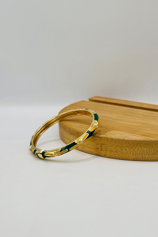 Bracelet metal 8-VERT FONCÉ