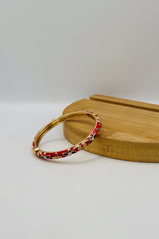 Bracelet metal 10-ROUGE