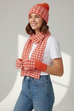 SET TROIS PIECES A MOTIF-VIOLET