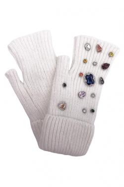 MITAINE STRASS 2106-BLANC