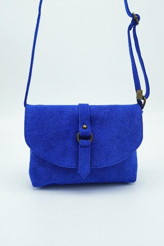 6018 CUIR NUBUCK / DAIM -BLEU ROYAL
