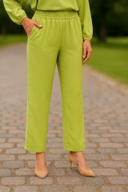 PANTALON NAPOKA VERT PISTACHE-VERT