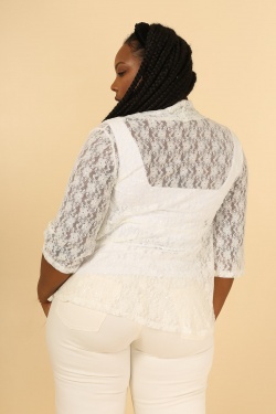 743-DENTELLE -BLANC