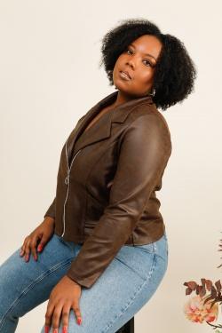3955-25 SIMILICUIR -CHOCO
