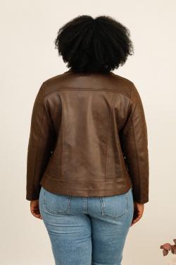 3955-25 SIMILICUIR -CHOCO