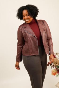 3955-25 SIMILICUIR -CHOCO