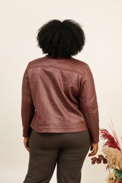 3955-25 SIMILICUIR -CHOCO