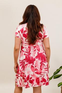 3767-26J GRANDE FEUILLE -FUCHSIA