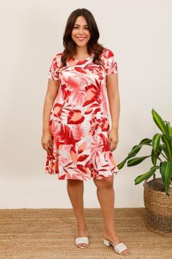 3767-26J GRANDE FEUILLE -FUCHSIA