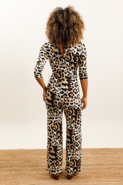 COMBINAISON LUTESSE ANIMAL PRINT-BEIGE