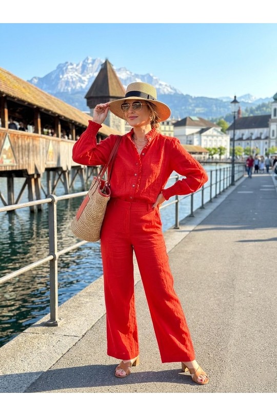 SJ5806-ROUGE ORANGÉ