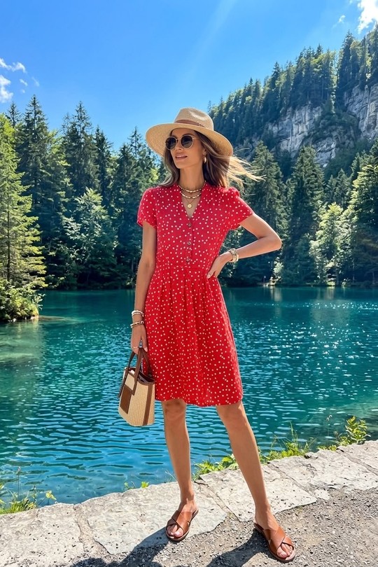 GL98265D-ROUGE ORANGÉ
