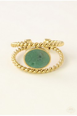 AL0951R-Bague ajustable-VERT FONCÉ