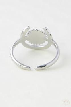 AL0953R-BAGUE AJUSTABLE EN ACIER INOXYDABLE-ARGENT