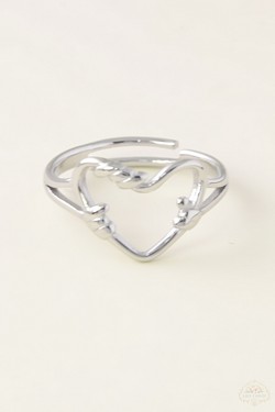 AL0954R-16 Bague ajustable en acier inoxydable argenté-ARGENT
