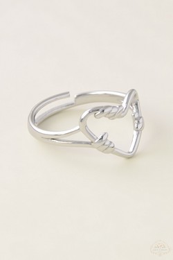 AL0954R-16 Bague ajustable en acier inoxydable argenté-ARGENT