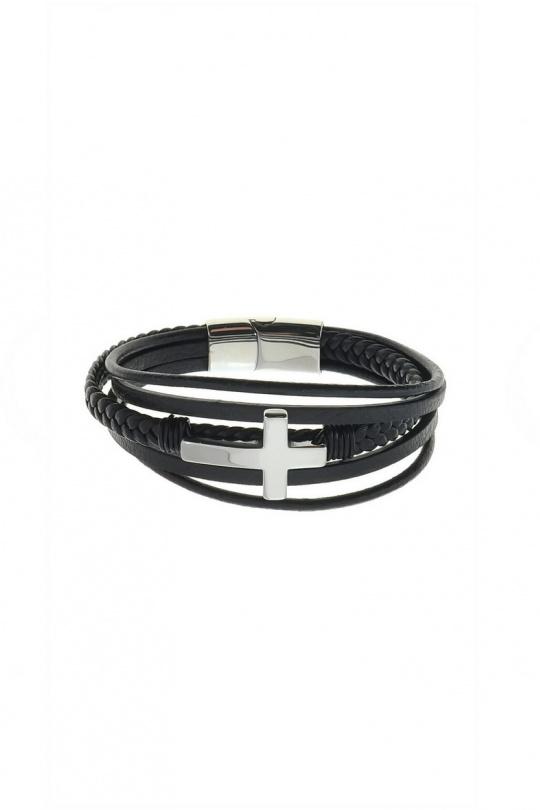 H31014B-BRACELET-HOMME-ARGENT