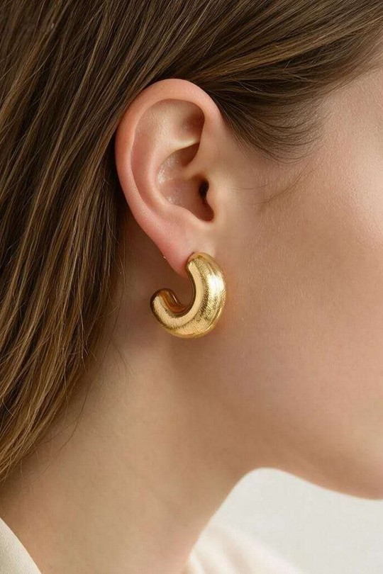 AL0966E-Boucles d'oreilles en acier inoxydable doré-DORÉ