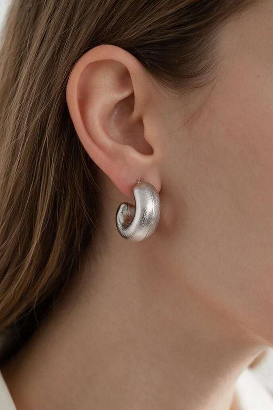 AL0966E-Boucles d'oreilles en acier inoxydable argenté-ARGENT