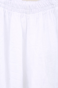 6605 PANTALON DROIT EN LIN-TAUPE