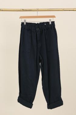 30513 PANTALON EN GABARDINE COTON-CAMEL