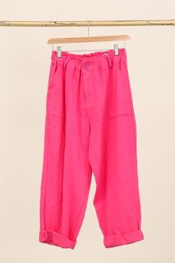 30513 PANTALON EN GABARDINE COTON-CAMEL