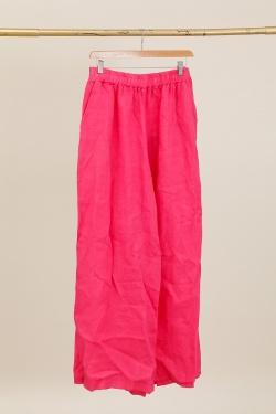 23760 PANTALON DROIT EN LIN-BEIGE