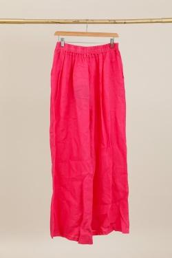 23760 PANTALON DROIT EN LIN-BEIGE