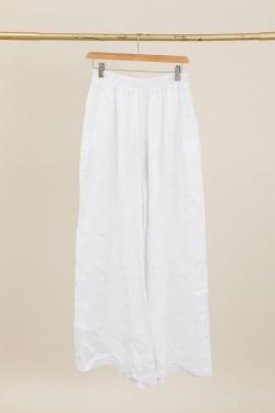 23760 PANTALON DROIT EN LIN-BEIGE