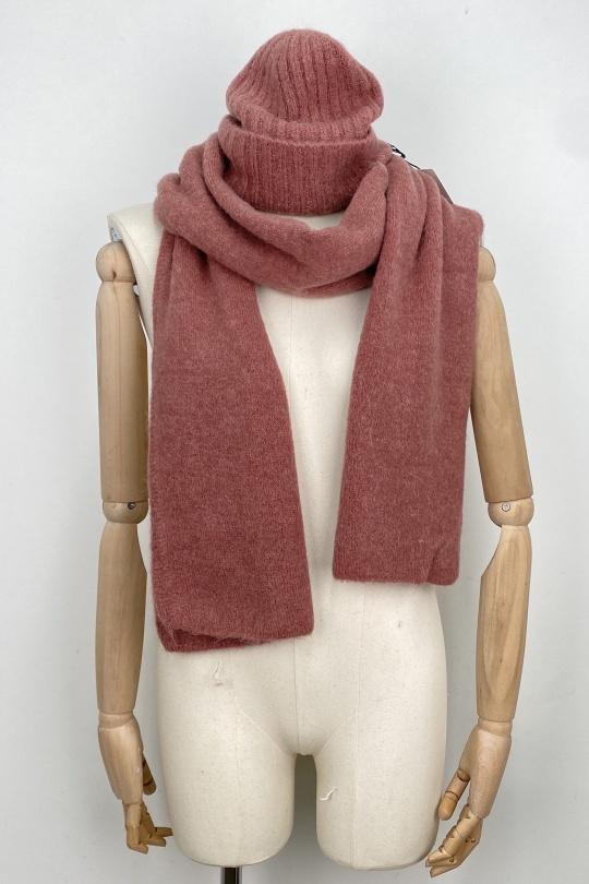 BONNET ECHAPE-ROSE POUDRE
