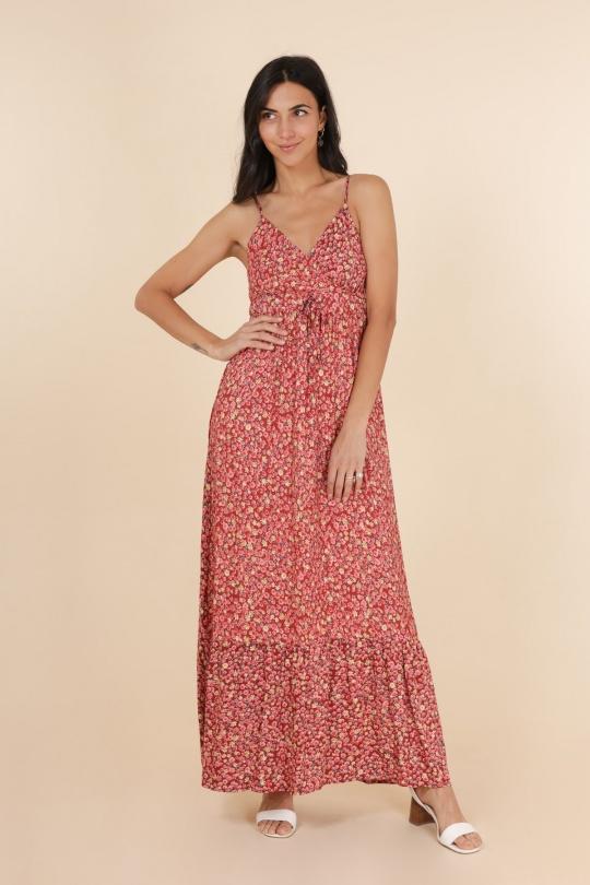 ROBE LONGUE BRETELLES FL 259-3