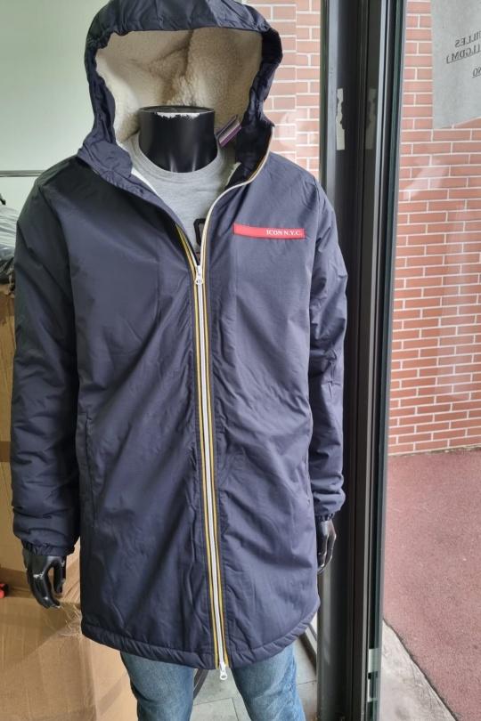 DOUDOUNE LONGUE HOMME ICON N. Y. C.-BLEU