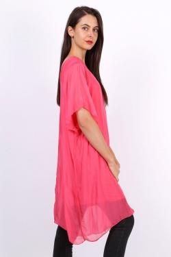 ST-TUNIQUE-SOIE-FUCHSIA/ROSE