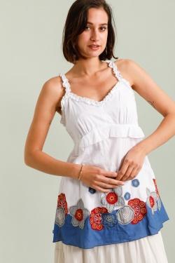 CT-8918-TOP-FLEURS-BLEU JEAN