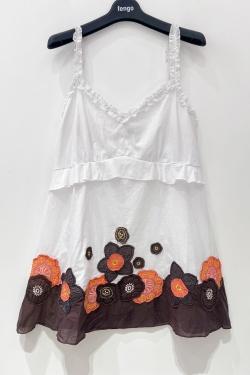 CT-8918-TOP-FLEURS-BLEU JEAN