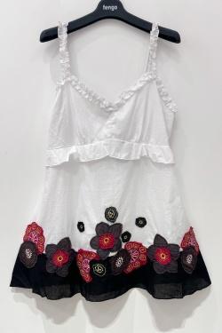 CT-8918-TOP-FLEURS-BLEU JEAN