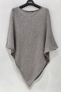 PONCHO-3D-V-ROSE PÂLE