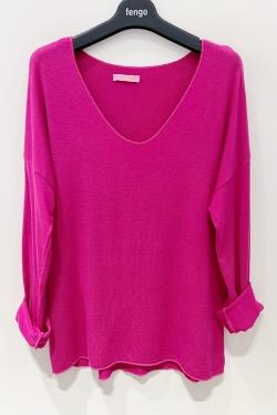 TEESHIRT-MC-LONGUES-7012-FUCHSIA/ROSE