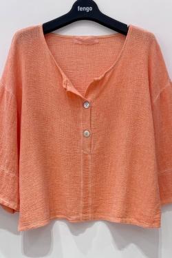 BLOUSE-LC-2BT86--ORANGE