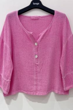 BLOUSE-LC-2BT86--ORANGE