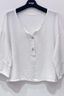 BLOUSE-LC-2BT86--ORANGE