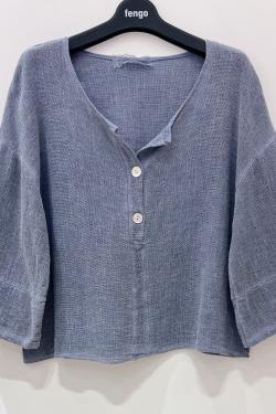 BLOUSE-LC-2BT86--ORANGE