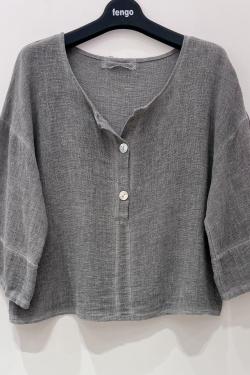 BLOUSE-LC-2BT86--ORANGE