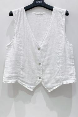 VESTON-LIN--UNI-BEIGE