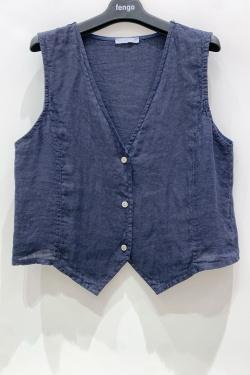 VESTON-LIN--UNI-BEIGE