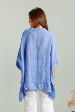 TUNIQUE-LIN-PALOMA-BLEU AZUR